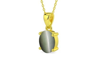 Panchdhatu Cat's Eye Pendant Fine Quality (P10)