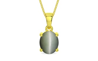 Panchdhatu Cat's Eye Pendant Fine Quality (P10)