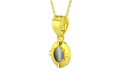 Panchdhatu Cat's Eye Pendant Fine Quality (P11)