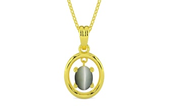 Panchdhatu Cat's Eye Pendant Fine Quality (P2)