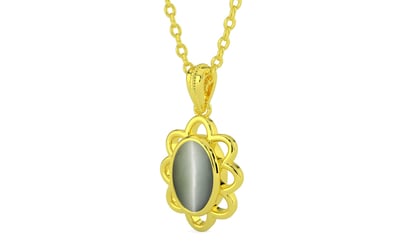 Panchdhatu Cat's Eye Pendant Fine Quality (P3)