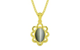 Panchdhatu Cat's Eye Pendant Fine Quality (P3)