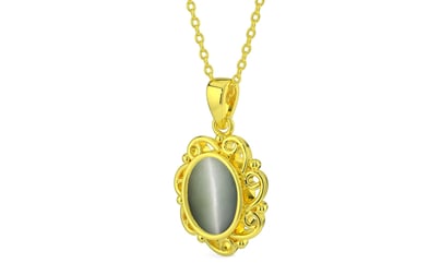 Panchdhatu Cat's Eye Pendant Fine Quality (P5)