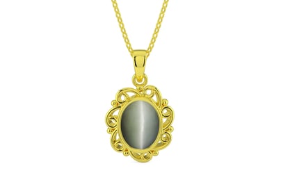 Panchdhatu Cat's Eye Pendant Fine Quality (P5)