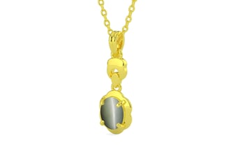 Panchdhatu Cat's Eye Pendant Fine Quality (P6)