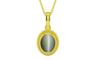 Panchdhatu Cat's Eye Pendant Fine Quality (P7)