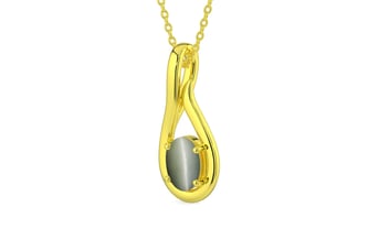 Panchdhatu Cat's Eye Pendant Fine Quality (P9)