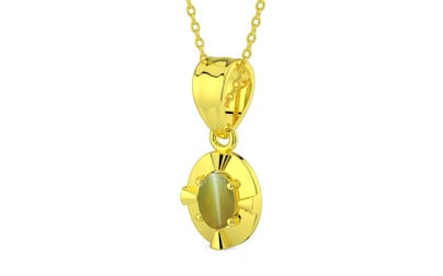 Panchdhatu Cat's Eye Pendant Limited Quality (P11)
