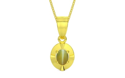 Panchdhatu Cat's Eye Pendant Limited Quality (P11)