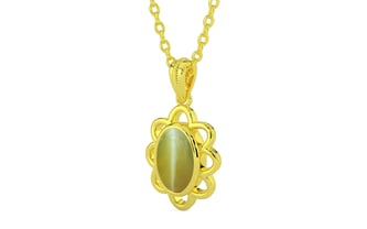 Panchdhatu Cat's Eye Pendant Limited Quality (P3)