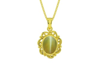 Panchdhatu Cat's Eye Pendant Limited Quality (P5)
