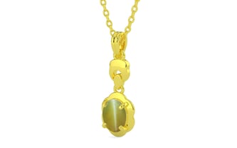 Panchdhatu Cat's Eye Pendant Limited Quality (P6)