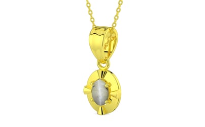 Panchdhatu Cat's Eye Pendant Prime Quality (P11)