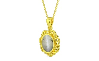 Panchdhatu Cat's Eye Pendant Prime Quality (P5)
