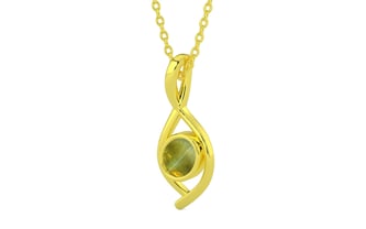 Panchdhatu Cat's Eye Pendant Rare Quality (P1)