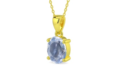 Panchdhatu Ceylon Blue Sapphire Pendant Fine Quality (P10)