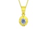 Panchdhatu Ceylon Blue Sapphire Pendant Fine Quality (P11)
