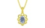 Panchdhatu Ceylon Blue Sapphire Pendant Fine Quality (P3)