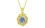 Panchdhatu Ceylon Blue Sapphire Pendant Fine Quality (P5)