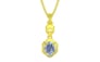 Panchdhatu Ceylon Blue Sapphire Pendant Fine Quality (P6)