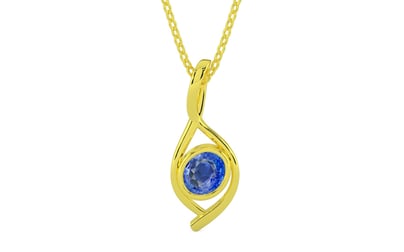 Panchdhatu Ceylon Blue Sapphire Pendant Limited Quality (P1)