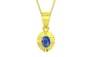 Panchdhatu Ceylon Blue Sapphire Pendant Limited Quality (P11)