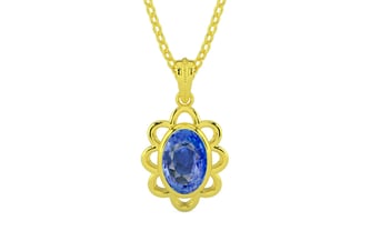 Panchdhatu Ceylon Blue Sapphire Pendant Limited Quality (P3)