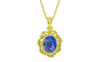 Panchdhatu Ceylon Blue Sapphire Pendant Limited Quality (P5)