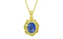 Panchdhatu Ceylon Blue Sapphire Pendant Limited Quality (P5)