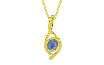 Panchdhatu Ceylon Blue Sapphire Pendant Prime Quality (P1)
