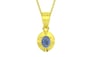 Panchdhatu Ceylon Blue Sapphire Pendant Prime Quality (P11)