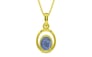 Panchdhatu Ceylon Blue Sapphire Pendant Prime Quality (P12)