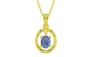 Panchdhatu Ceylon Blue Sapphire Pendant Prime Quality (P2)