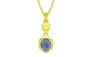 Panchdhatu Ceylon Blue Sapphire Pendant Prime Quality (P6)