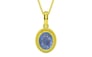 Panchdhatu Ceylon Blue Sapphire Pendant Prime Quality (P7)