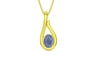 Panchdhatu Ceylon Blue Sapphire Pendant Prime Quality (P9)