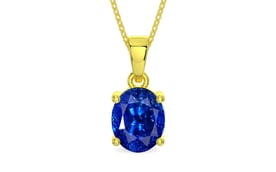 Panchdhatu Ceylon Blue Sapphire Pendant Rare Quality (P10)