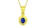 Panchdhatu Ceylon Blue Sapphire Pendant Rare Quality (P11)