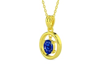 Panchdhatu Ceylon Blue Sapphire Pendant Rare Quality (P2)