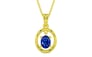 Panchdhatu Ceylon Blue Sapphire Pendant Rare Quality (P2)