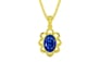 Panchdhatu Ceylon Blue Sapphire Pendant Rare Quality (P3)