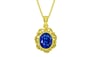 Panchdhatu Ceylon Blue Sapphire Pendant Rare Quality (P5)