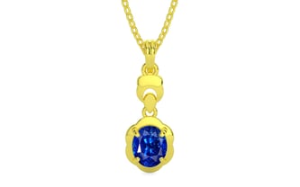 Panchdhatu Ceylon Blue Sapphire Pendant Rare Quality (P6)