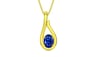 Panchdhatu Ceylon Blue Sapphire Pendant Rare Quality (P9)