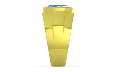 Panchdhatu Ceylon Blue Sapphire Ring Fine Quality (R1)