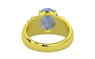 Panchdhatu Ceylon Blue Sapphire Ring Fine Quality (R4)