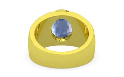 Panchdhatu Ceylon Blue Sapphire Ring Prime Quality (R1)