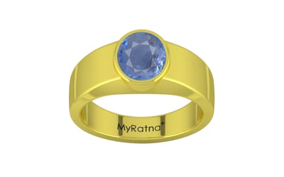 Panchdhatu Ceylon Blue Sapphire Ring Prime Quality (R10)