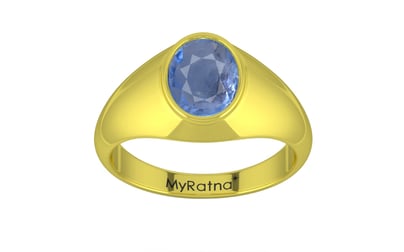 Panchdhatu Ceylon Blue Sapphire Ring Prime Quality (R12)
