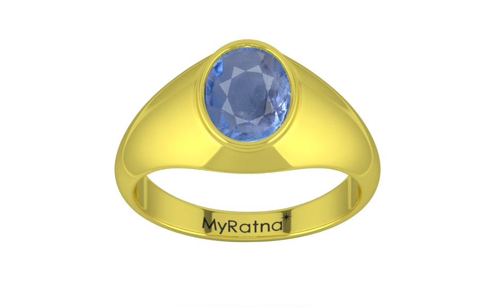 Panchdhatu Ceylon Blue Sapphire Ring Prime Quality (R12)
